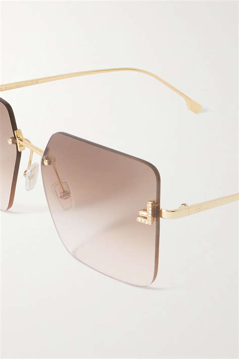 fendi eyeglasses frames gold tone vintage fendi name on frame|fendi glasses frames women's.